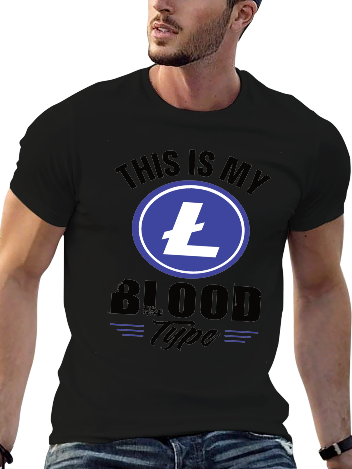 Crypto T-Shirt: This is My Litecoin Blood Type