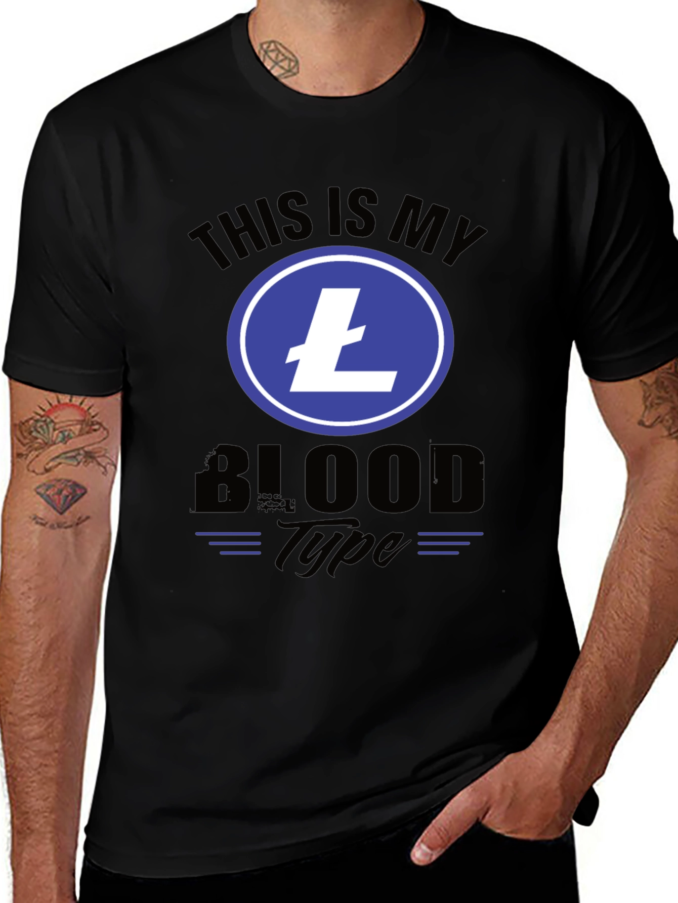 Crypto T-Shirt: This is My Litecoin Blood Type