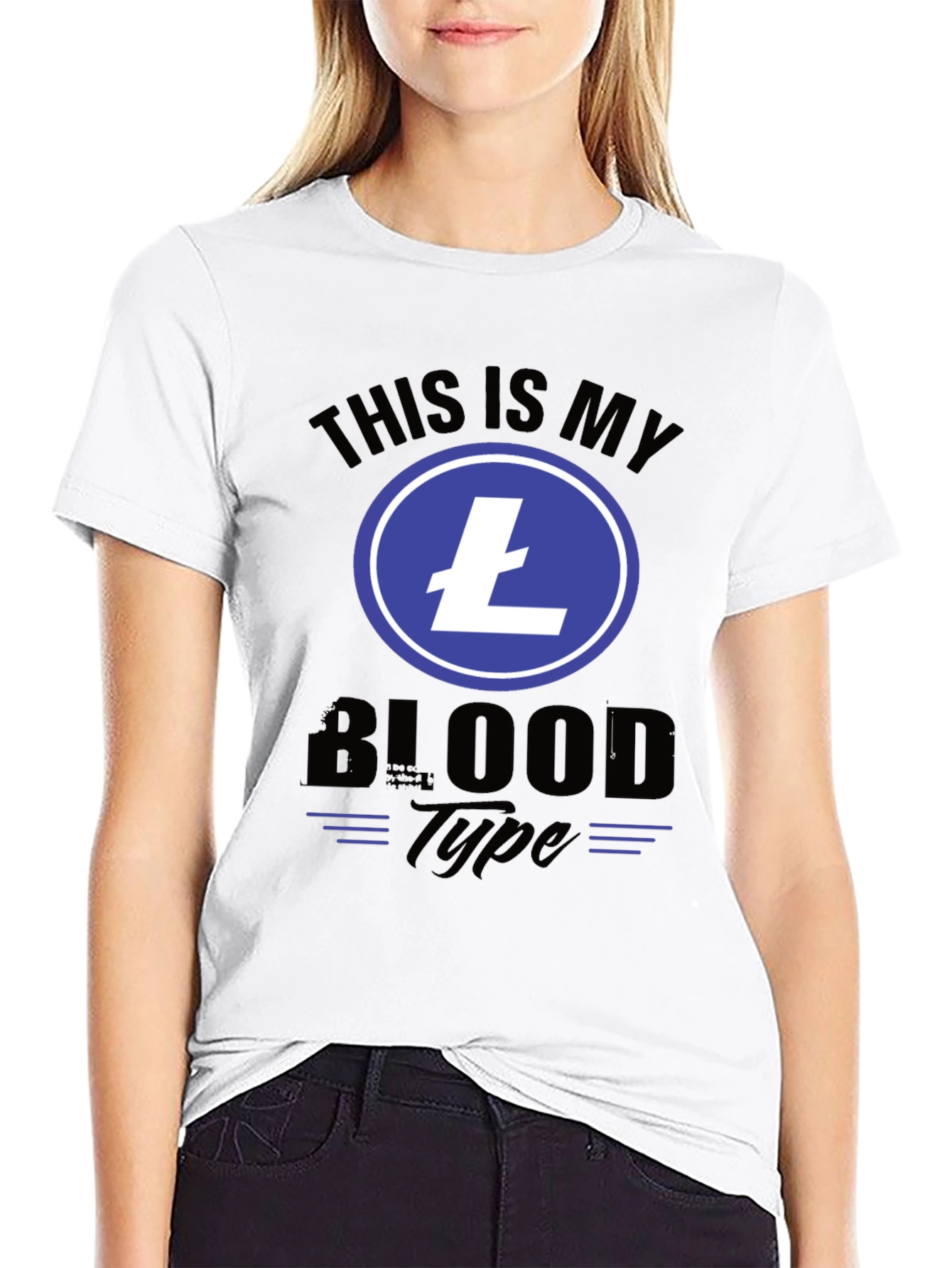 Crypto T-Shirt: This is My Litecoin Blood Type