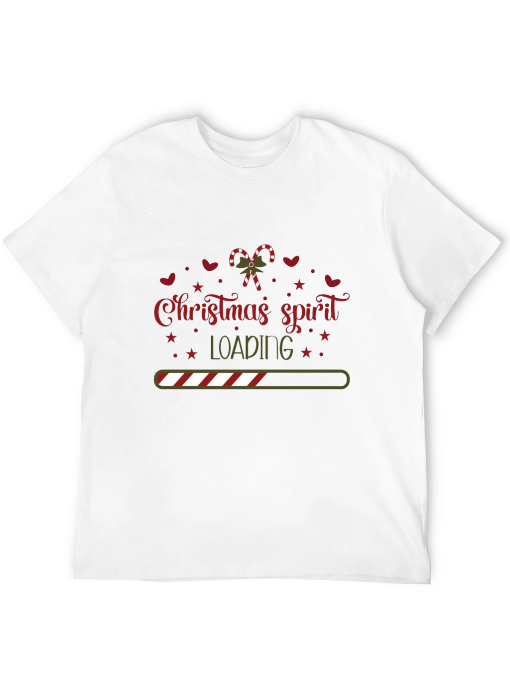 Christmas Spirit Loading Graphic Tee Shirt