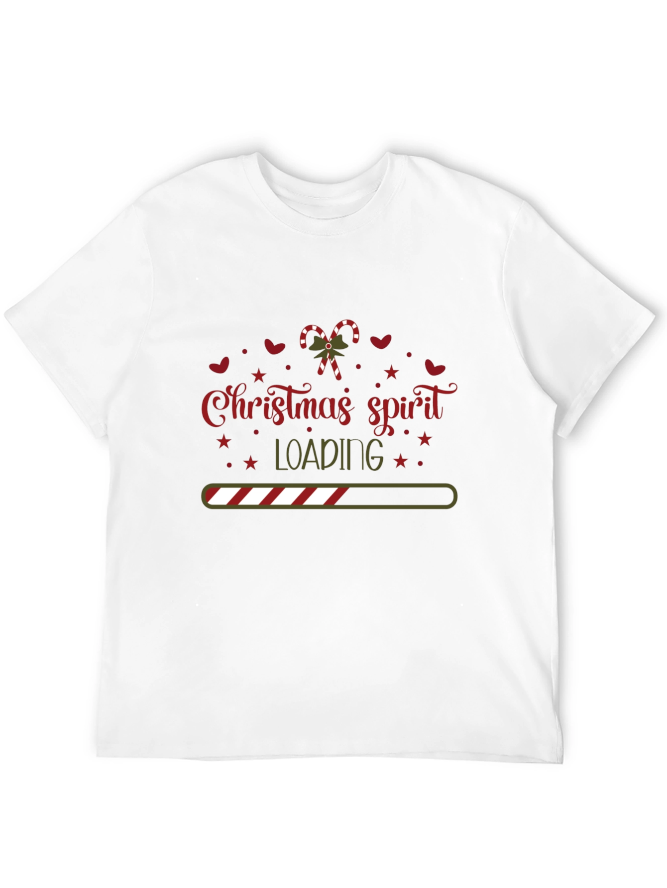 Christmas Spirit Loading Graphic Tee Shirt