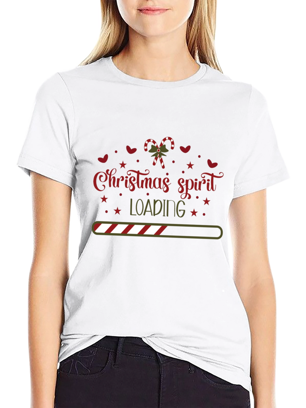 Christmas Spirit Loading Graphic Tee Shirt