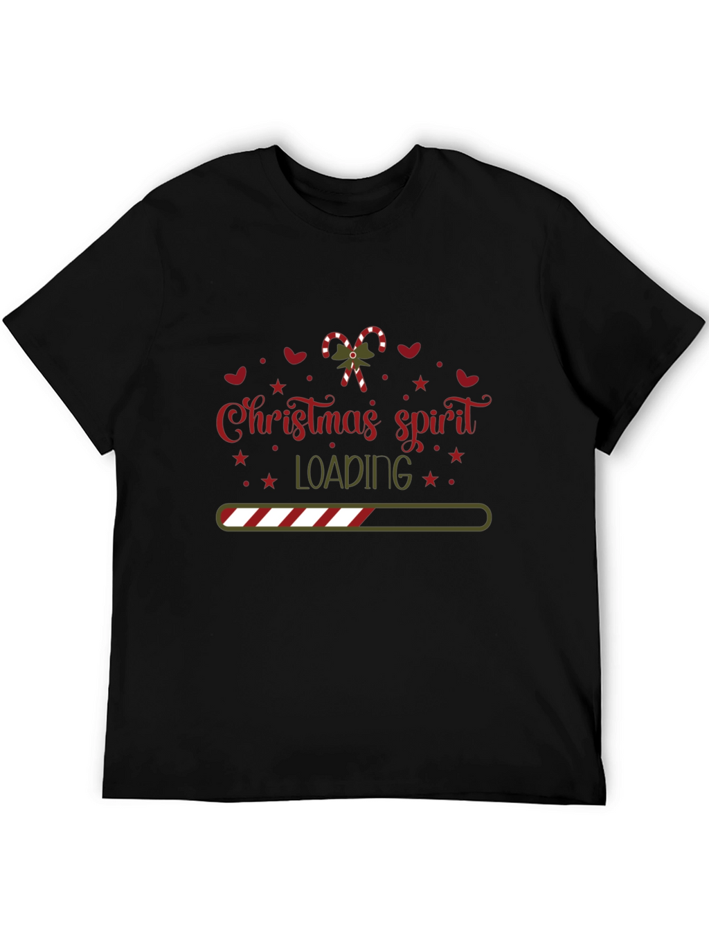 Christmas Spirit Loading Graphic Tee Shirt