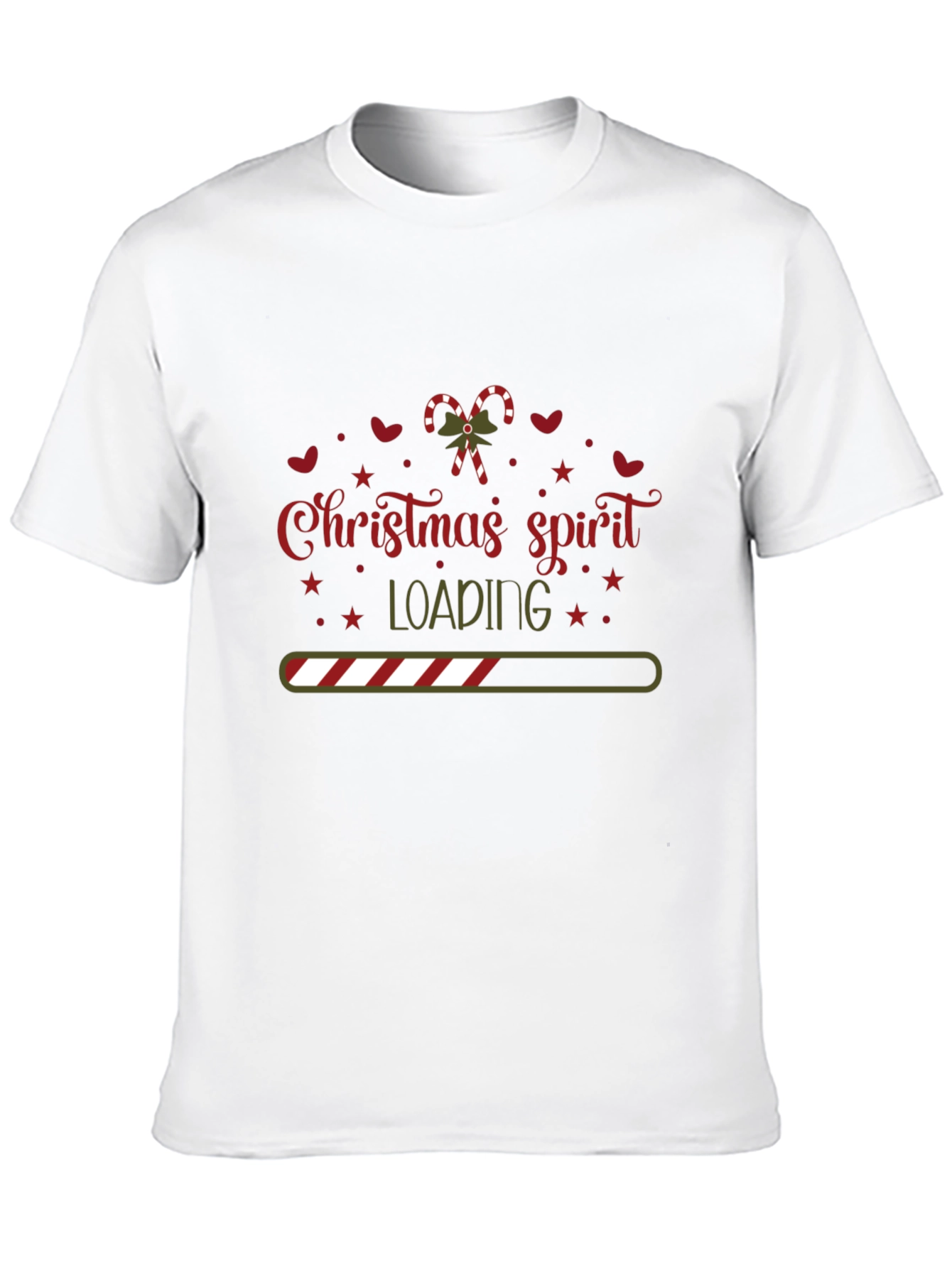 Christmas Spirit Loading Graphic Tee Shirt