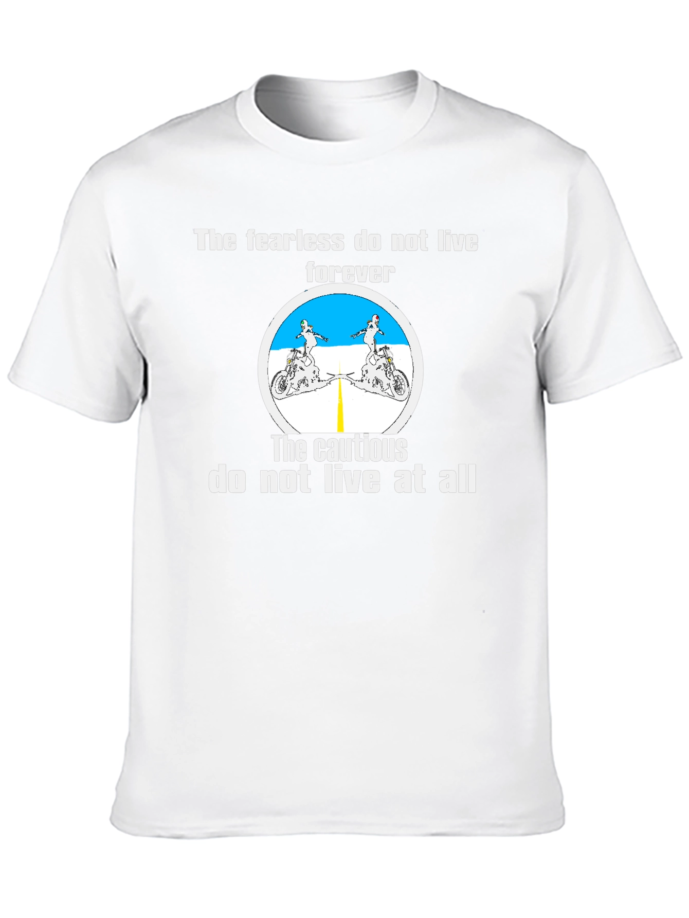 Fearless Biker T-Shirt - Live Life to the Fullest