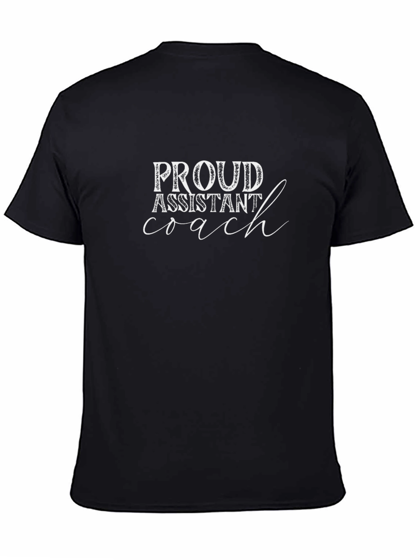 Proud Assistant Coach Black T-Shirt