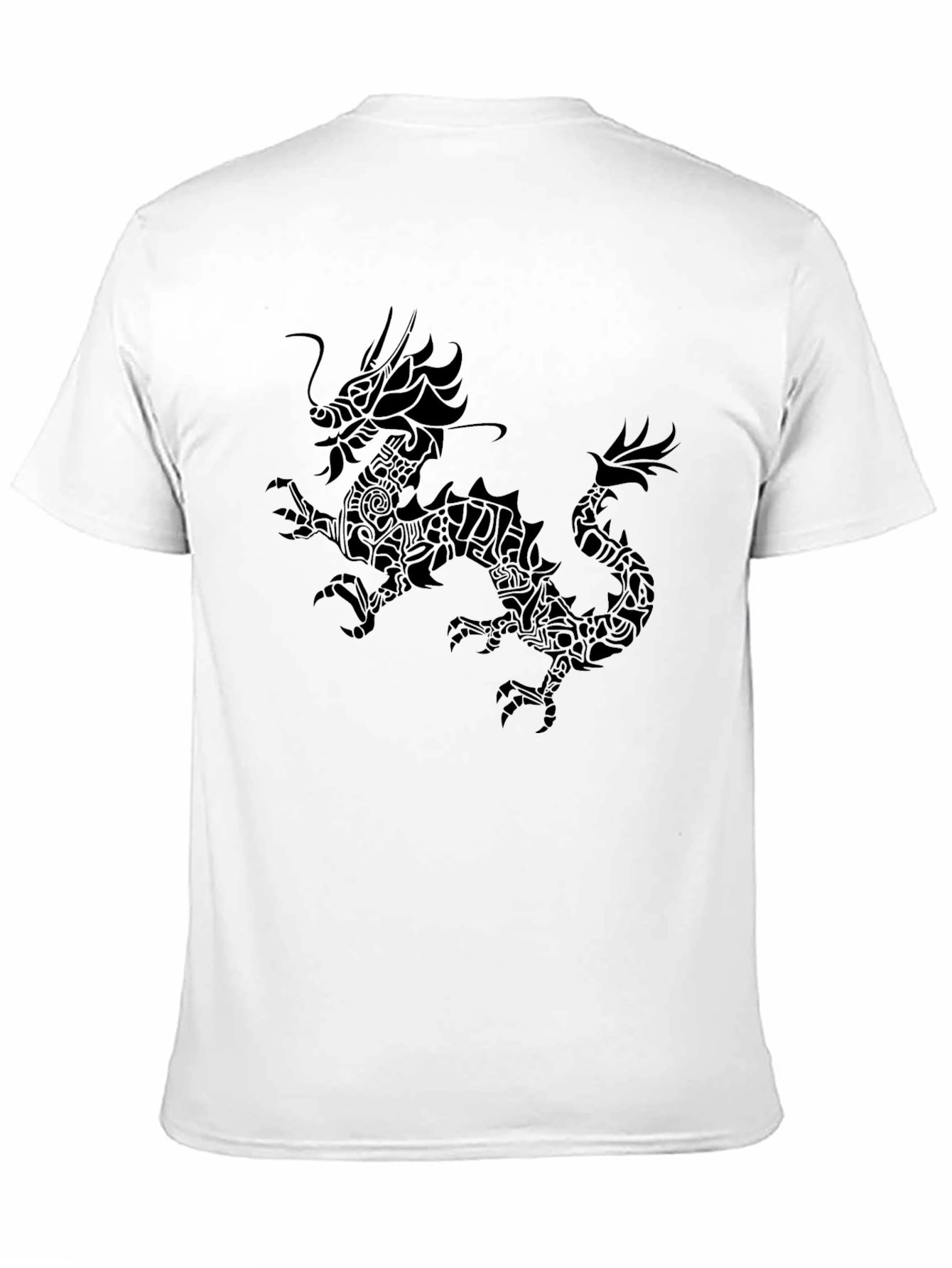 Black Dragon Graphic Tee - Mens Casual T-Shirt
