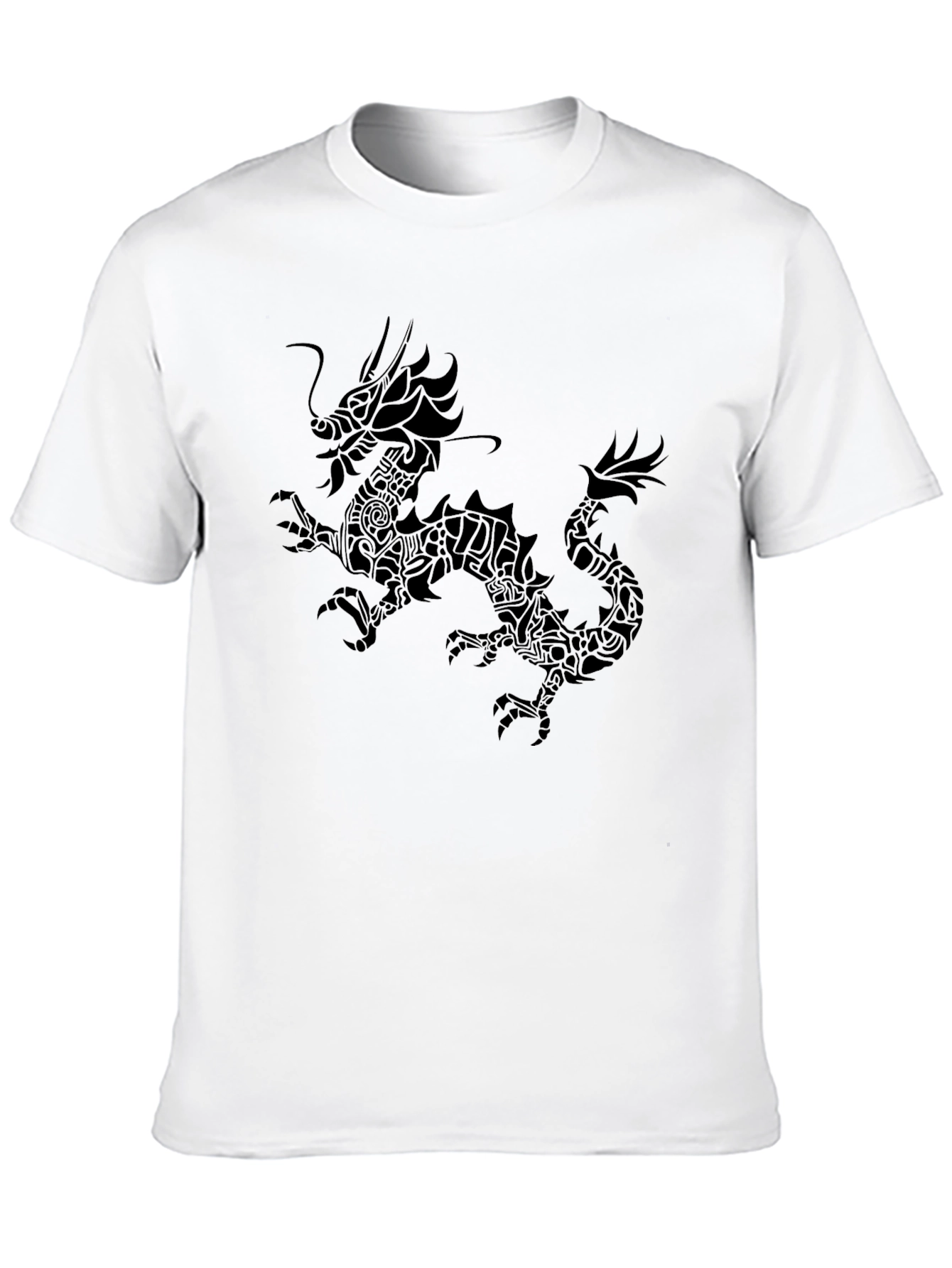 Black Dragon Graphic Tee - Mens Casual T-Shirt