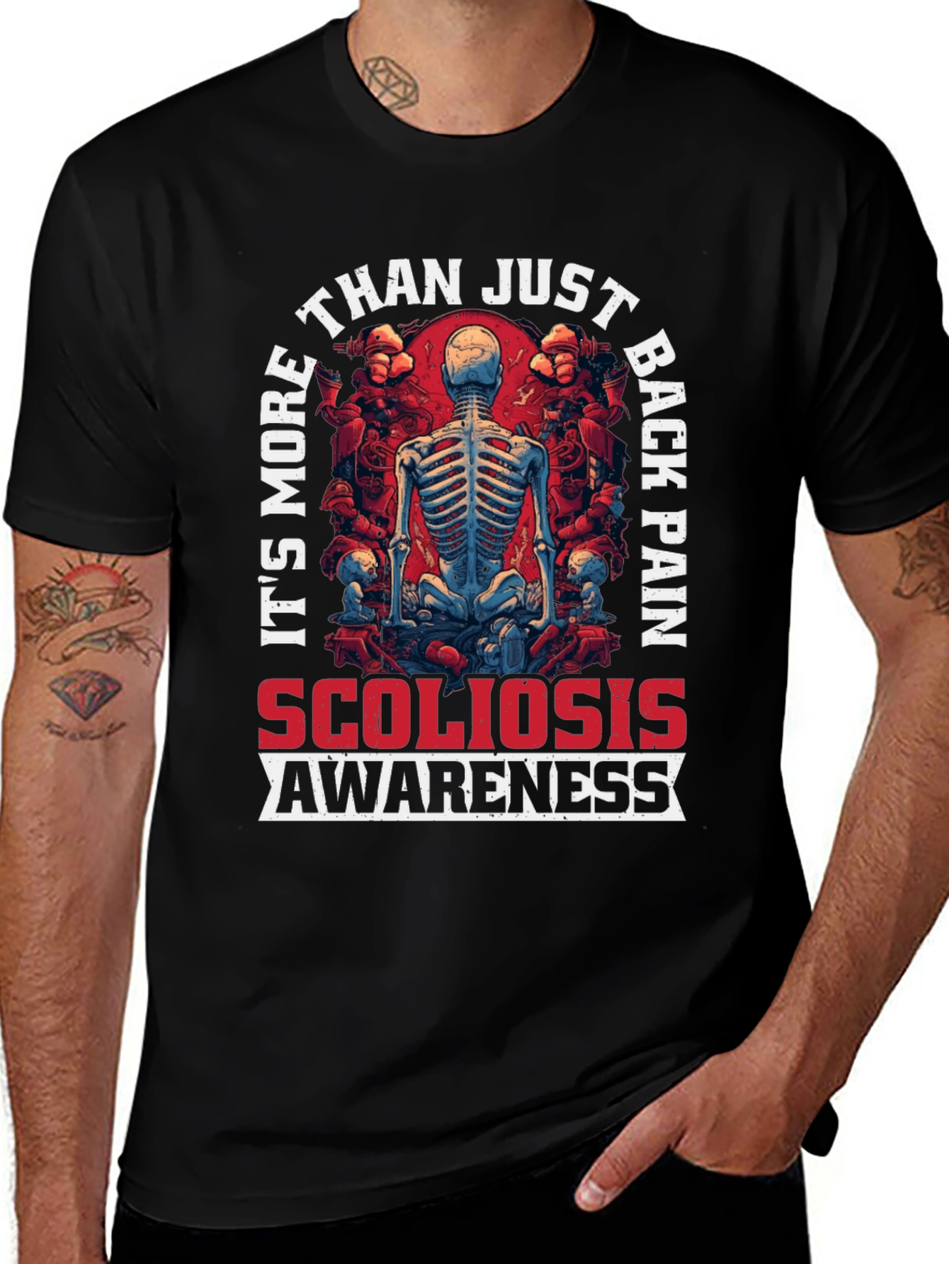 Scoliosis Awareness Graphic T-Shirt