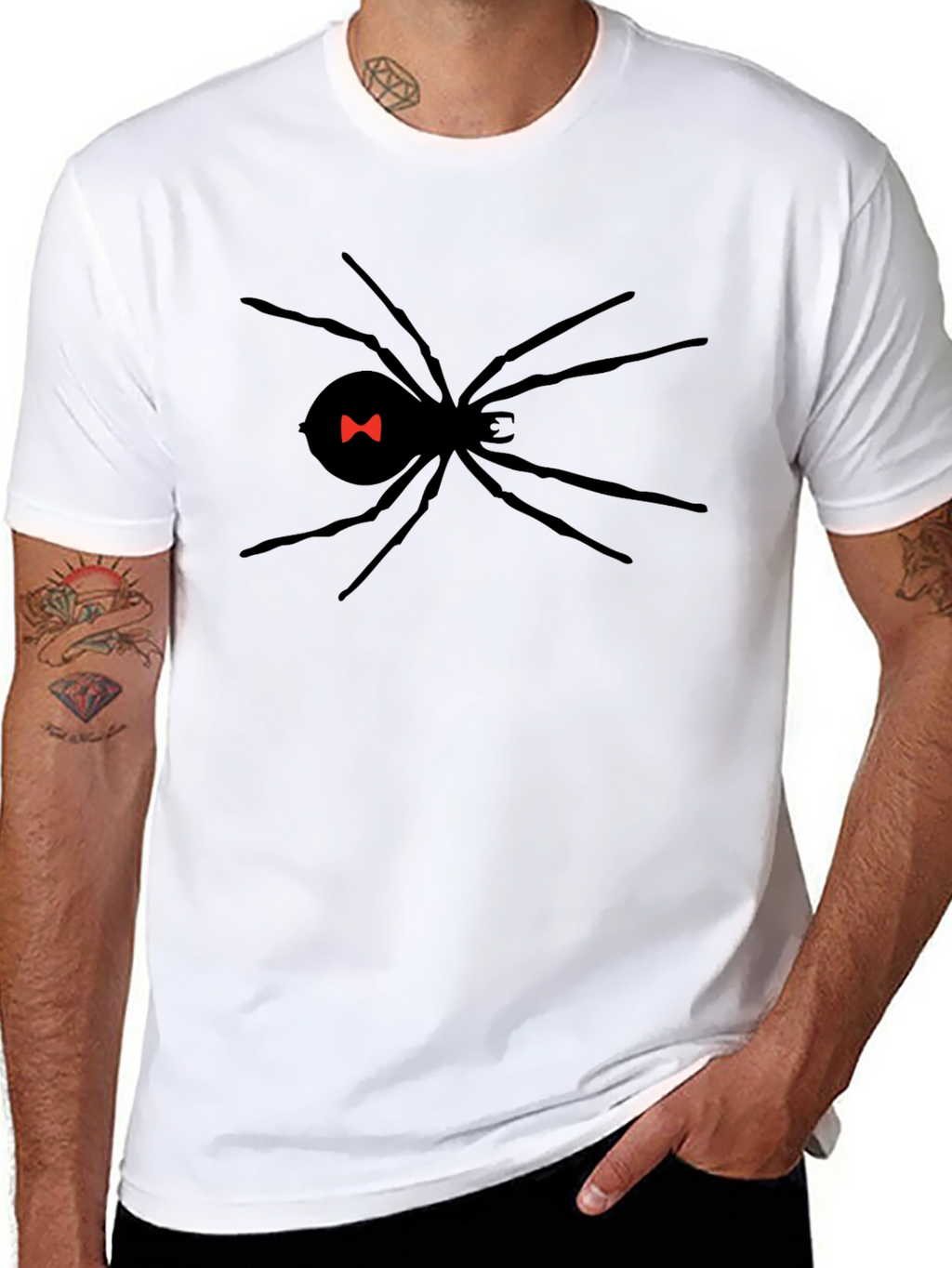 Black Widow Spider Graphic T-Shirt