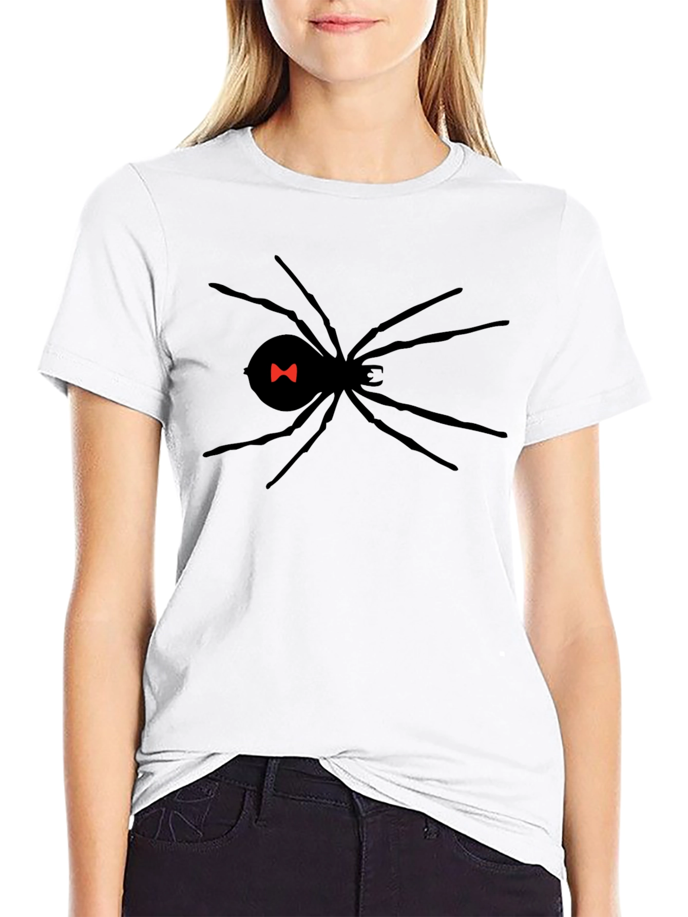 Black Widow Spider Graphic T-Shirt