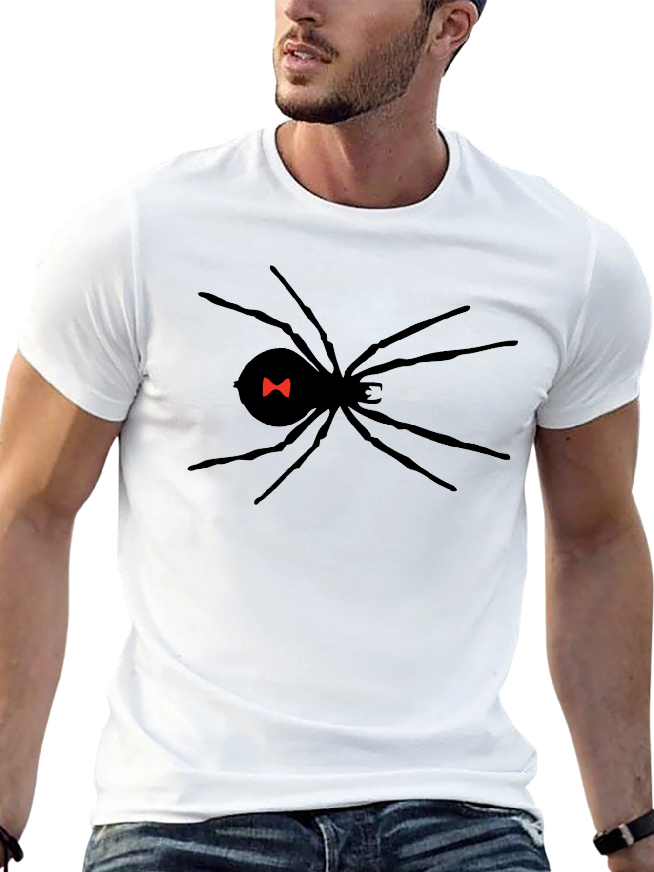 Black Widow Spider Graphic T-Shirt