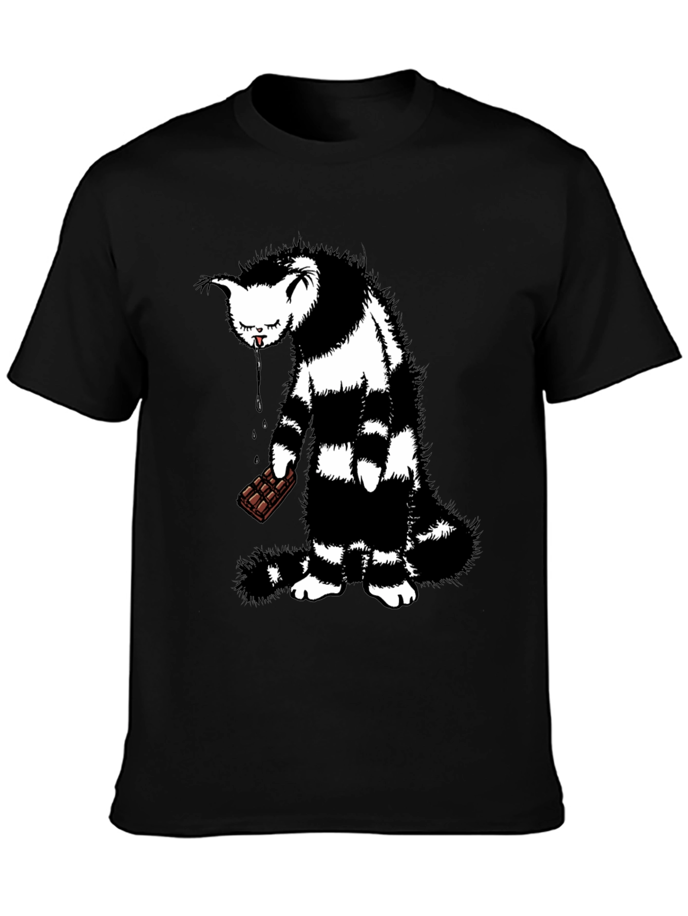 Chocolate Cat T-Shirt - Funny Graphic Tee