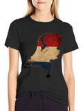 Netherlands Flag Map T-Shirt