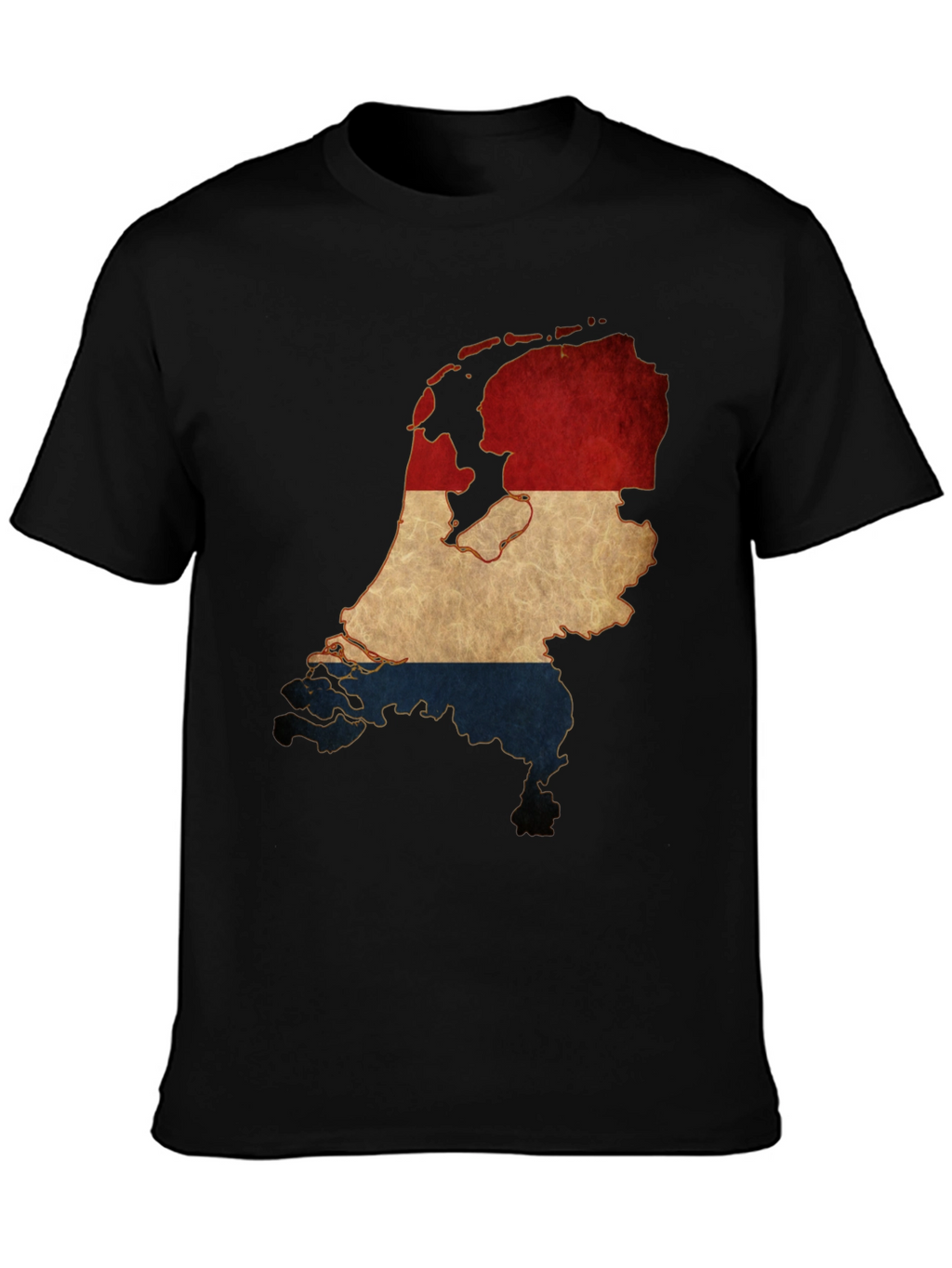 Netherlands Flag Map T-Shirt
