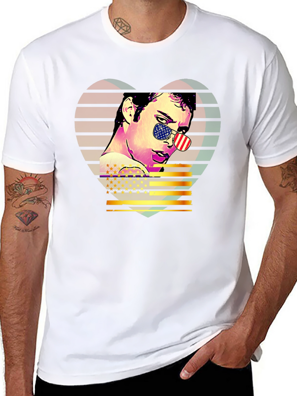 Retro American Flag T-Shirt