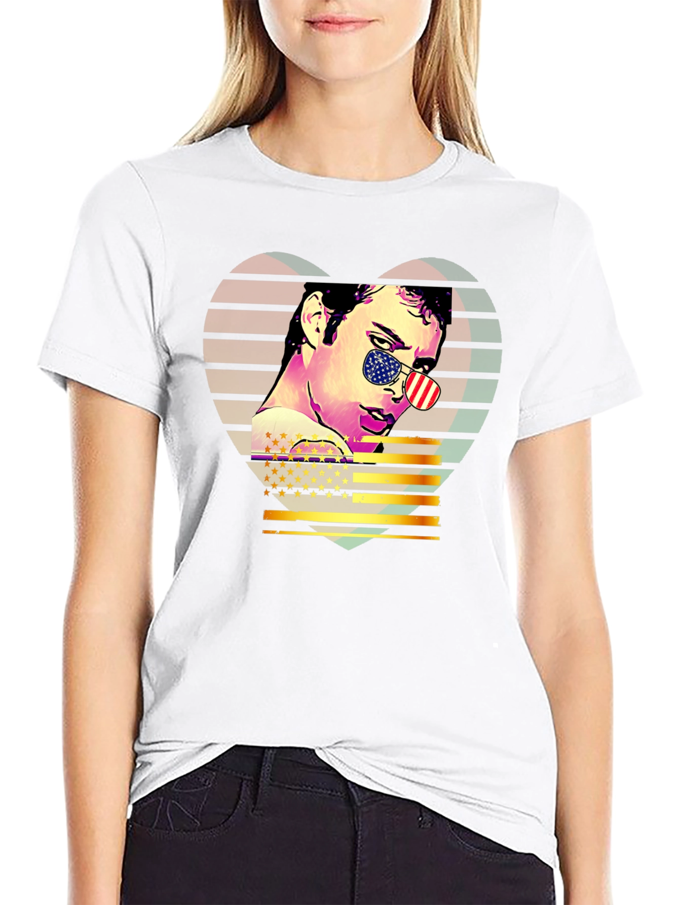 Retro American Flag T-Shirt