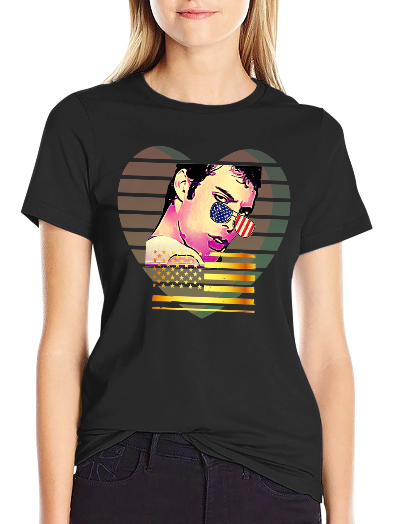 Retro American Flag T-Shirt