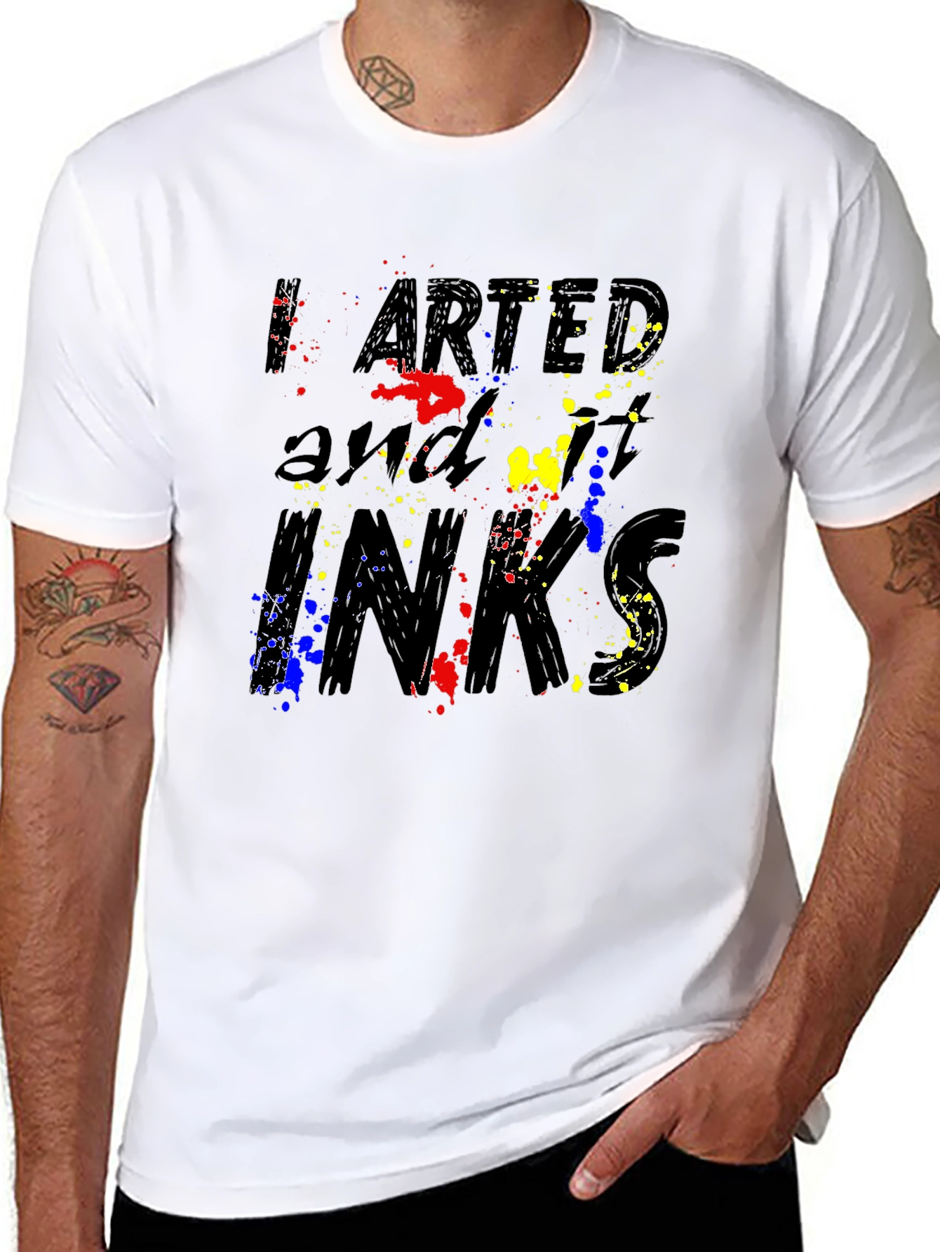 Artsy Inks T-Shirt: Splatter Paint Design