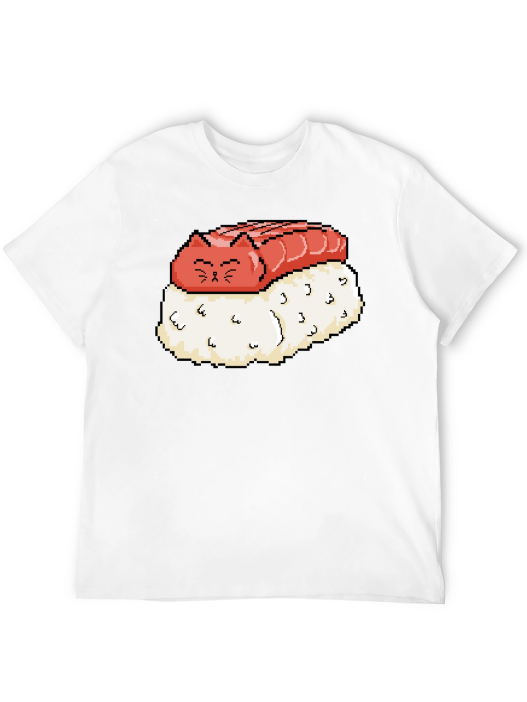 Sushi Cat Pixel Art Graphic Tee