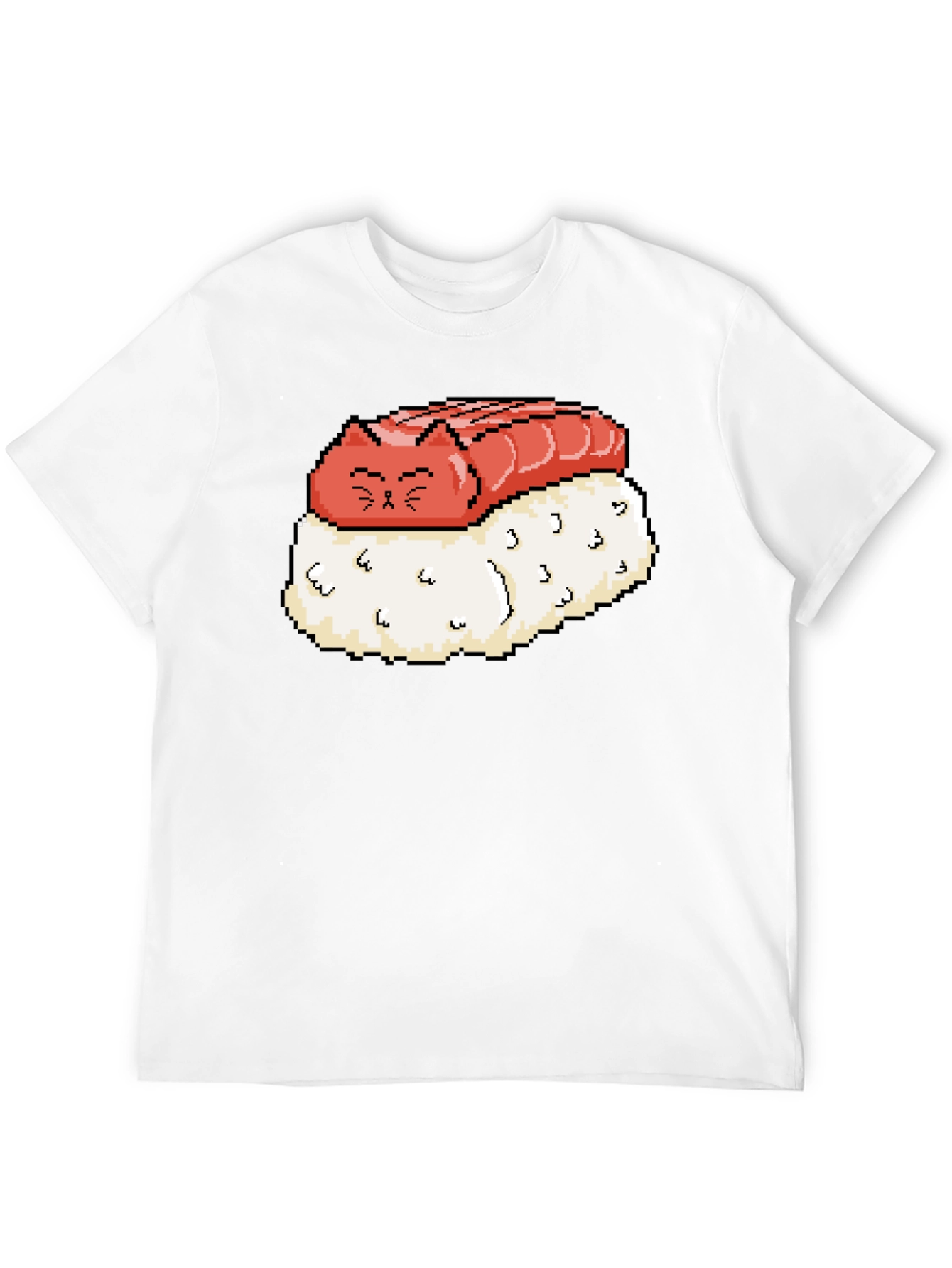Sushi Cat Pixel Art Graphic Tee