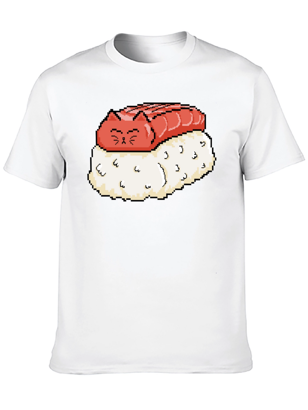 Sushi Cat Pixel Art Graphic Tee