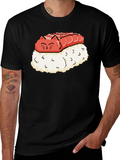 Sushi Cat Pixel Art Graphic Tee