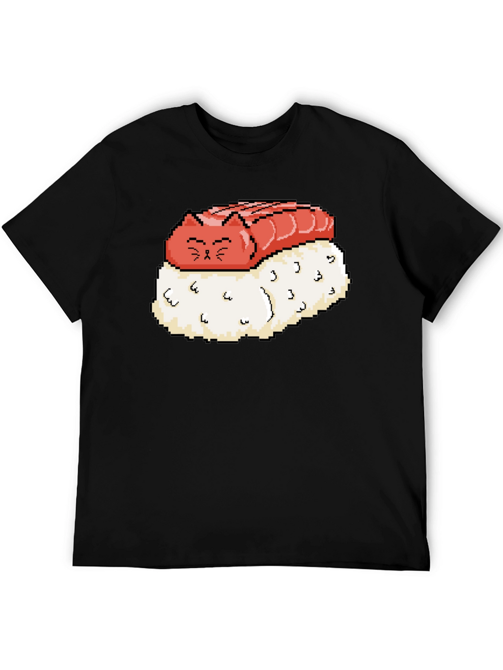 Sushi Cat Pixel Art Graphic Tee