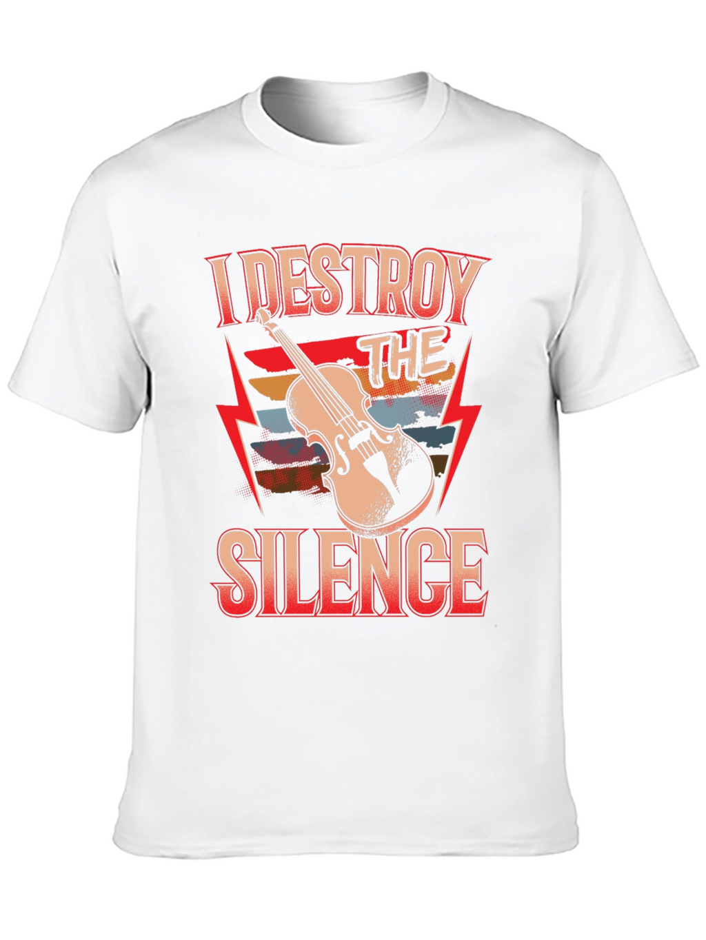 I Destroy The Silence Violin T-Shirt