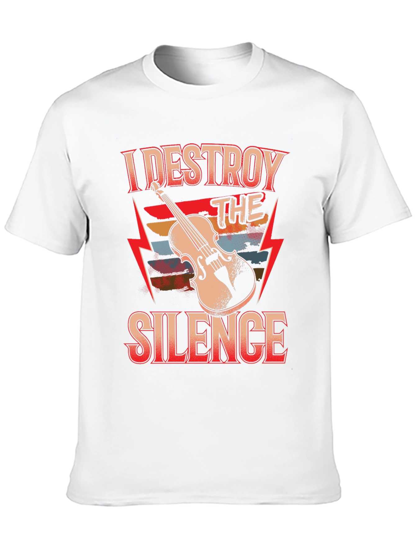 I Destroy The Silence Violin T-Shirt