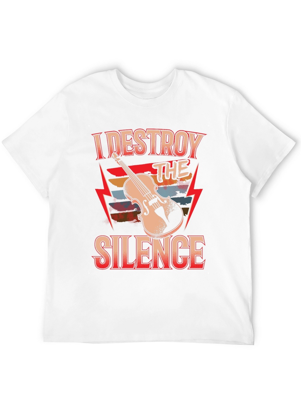 I Destroy The Silence Violin T-Shirt