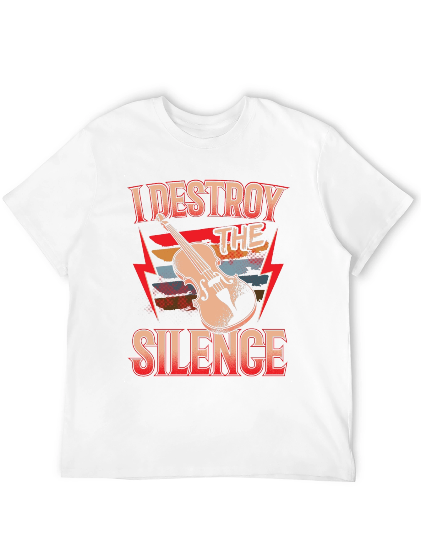 I Destroy The Silence Violin T-Shirt