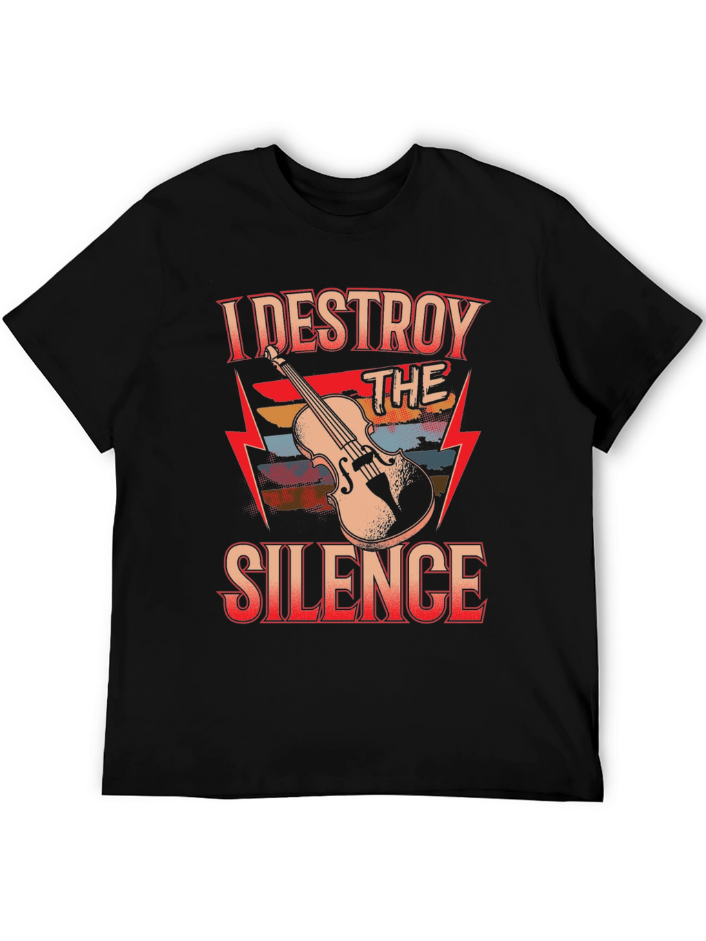 I Destroy The Silence Violin T-Shirt