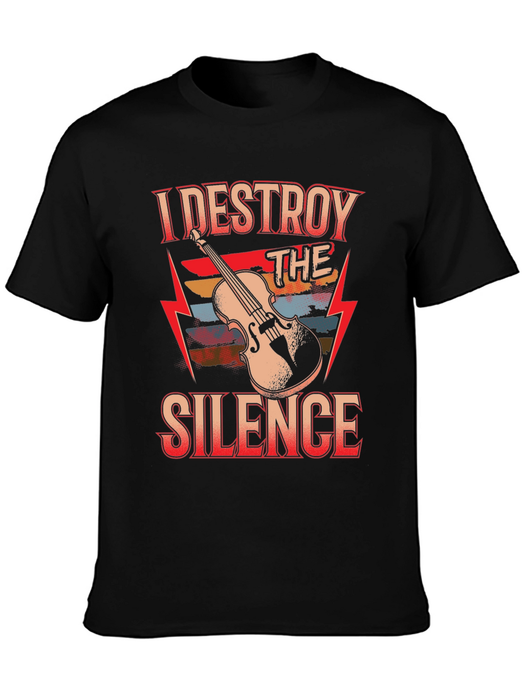 I Destroy The Silence Violin T-Shirt
