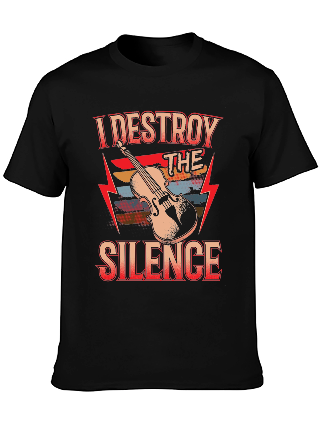 I Destroy The Silence Violin T-Shirt