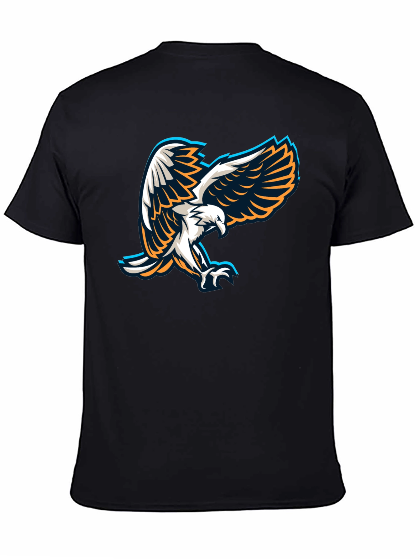 Eagle Graphic Black T-Shirt - Mens Short Sleeve Tee