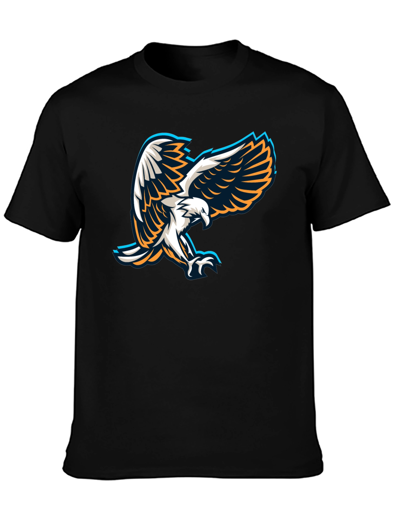 Eagle Graphic Black T-Shirt - Mens Short Sleeve Tee