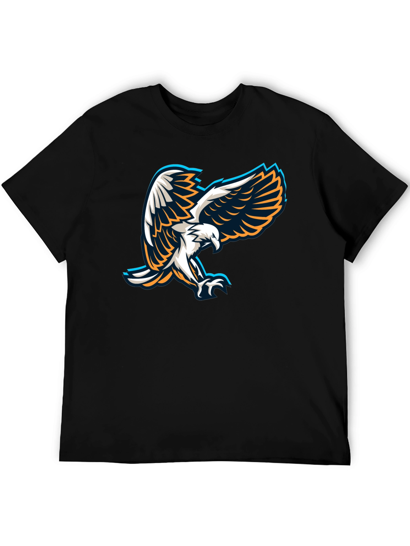Eagle Graphic Black T-Shirt - Mens Short Sleeve Tee