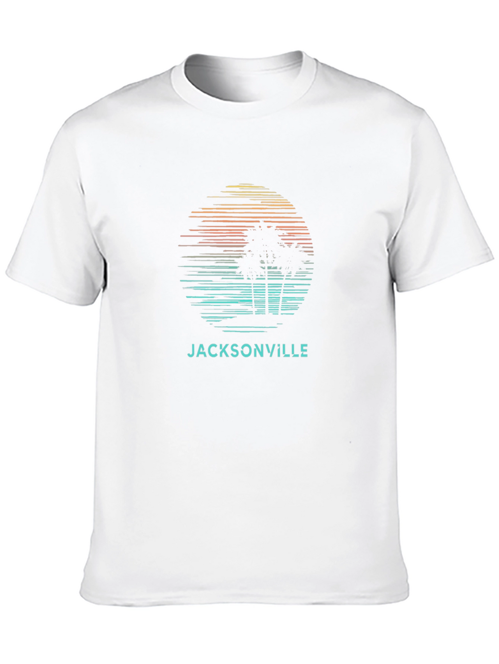 Jacksonville Palm Sunset Graphic Tee - Black