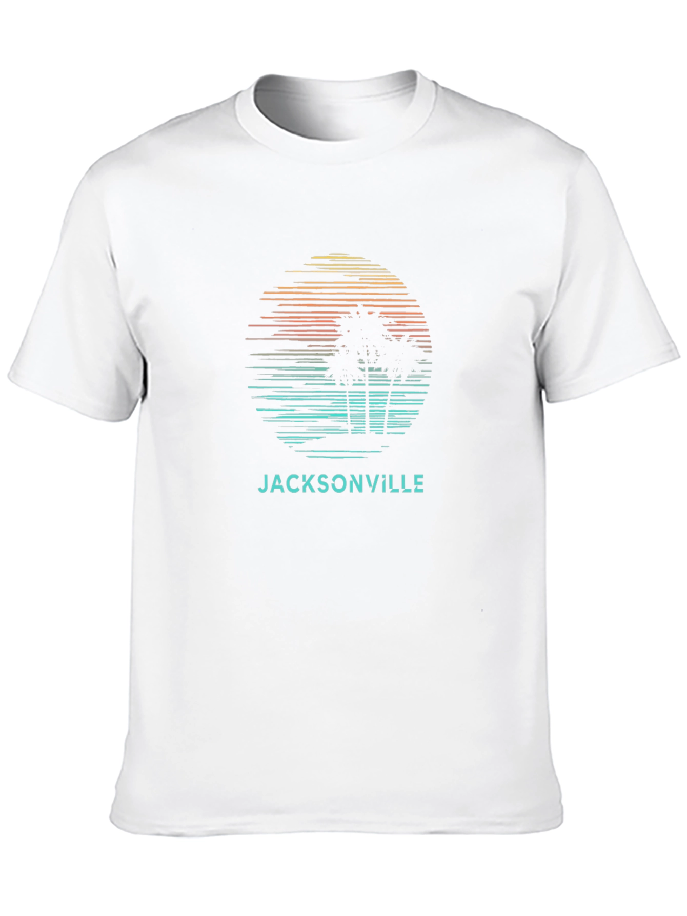 Jacksonville Palm Sunset Graphic Tee - Black
