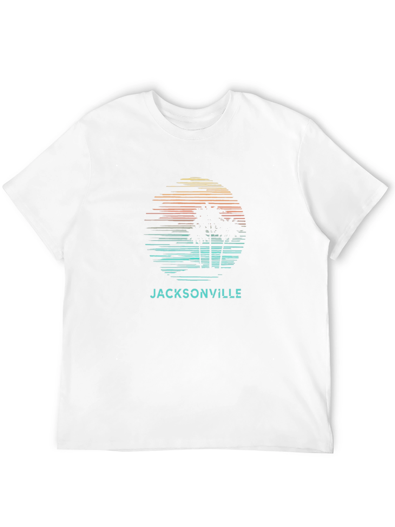 Jacksonville Palm Sunset Graphic Tee - Black