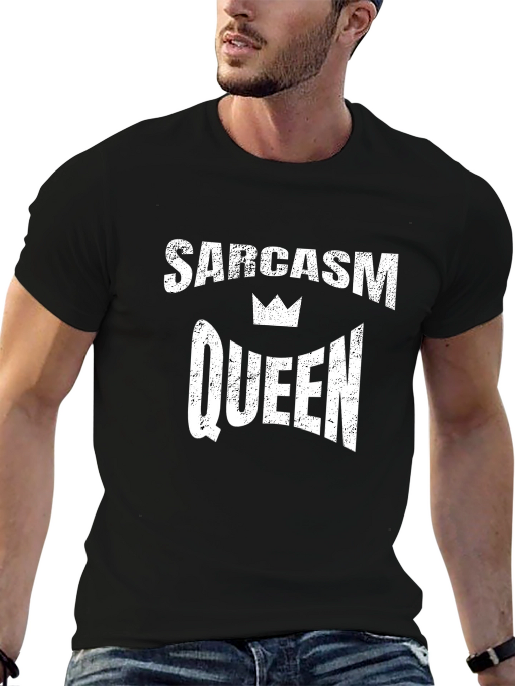 Sarcasm Queen Black T-Shirt