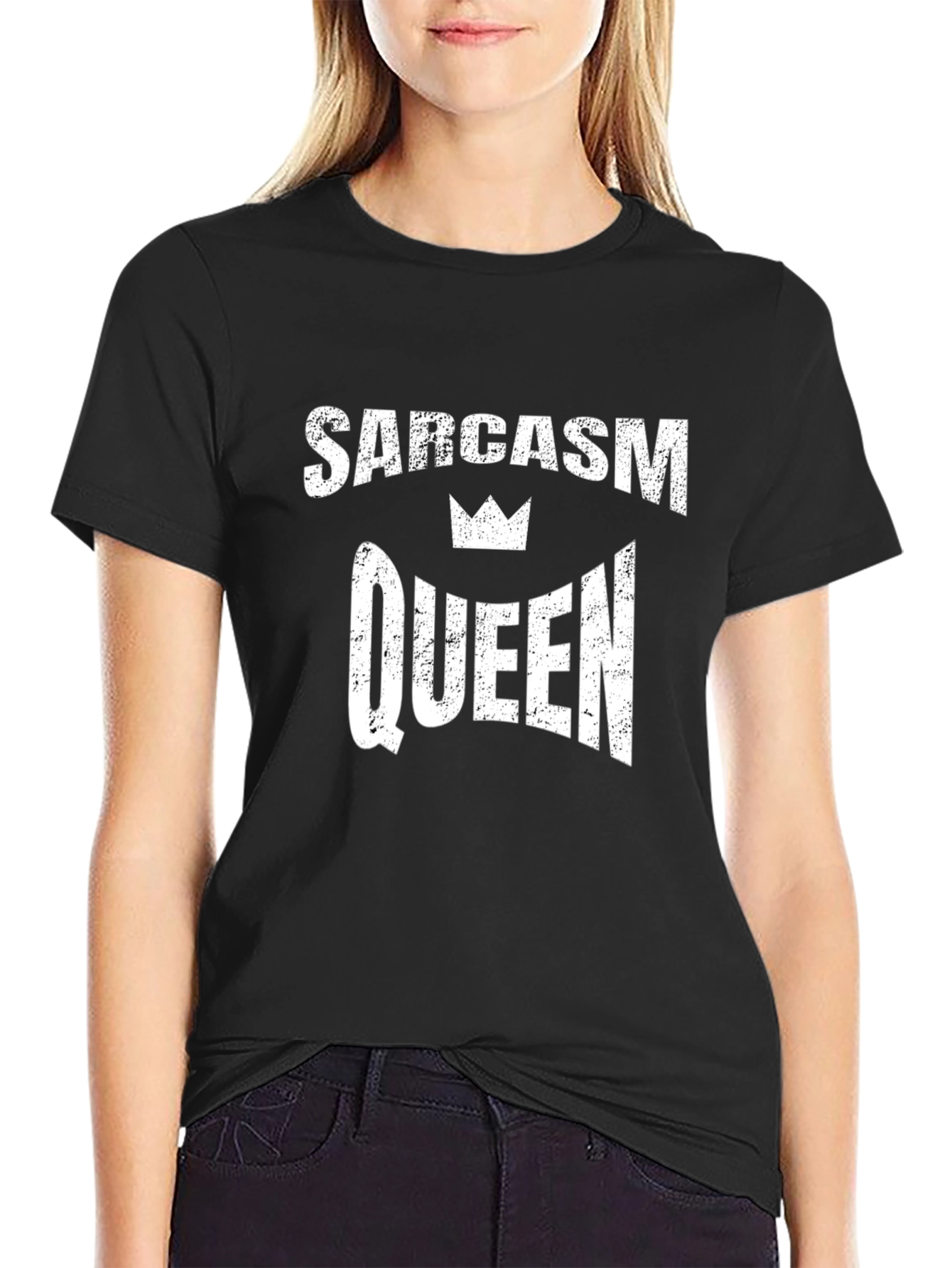 Sarcasm Queen Black T-Shirt