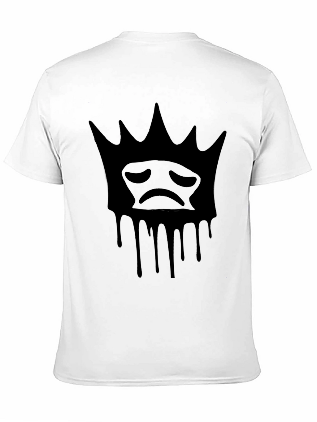 Sad King Dripping Crown T-Shirt - Black