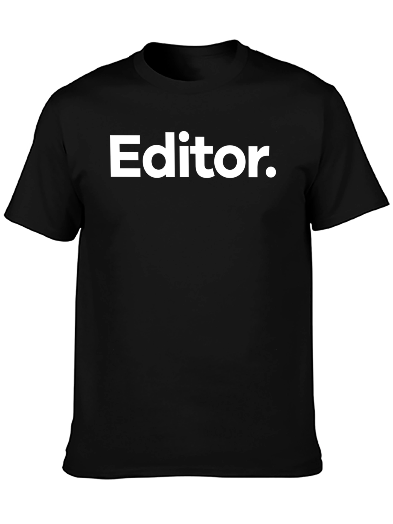 Editor Graphic Tee - Black Short Sleeve T-Shirt