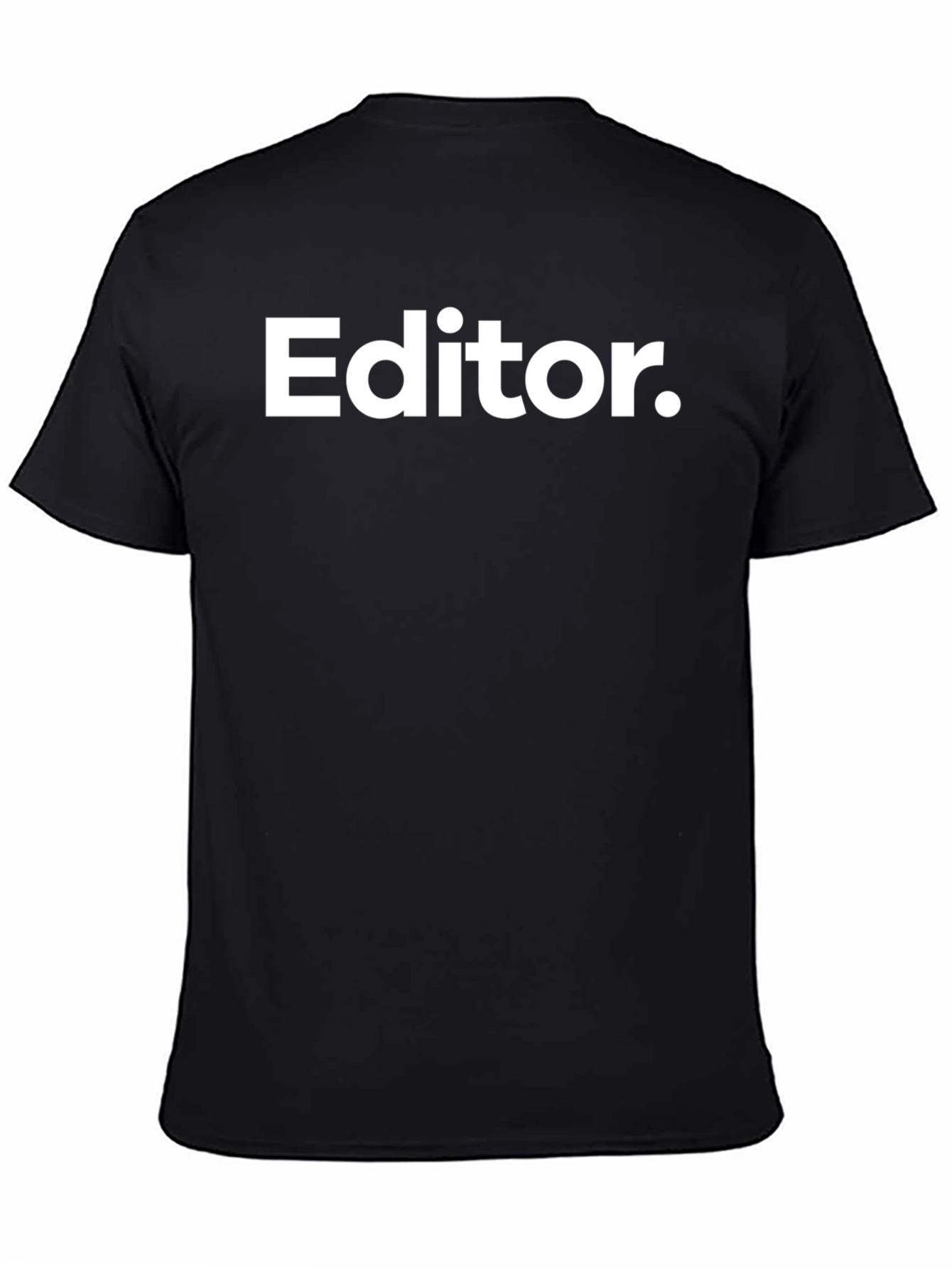 Editor Graphic Tee - Black Short Sleeve T-Shirt