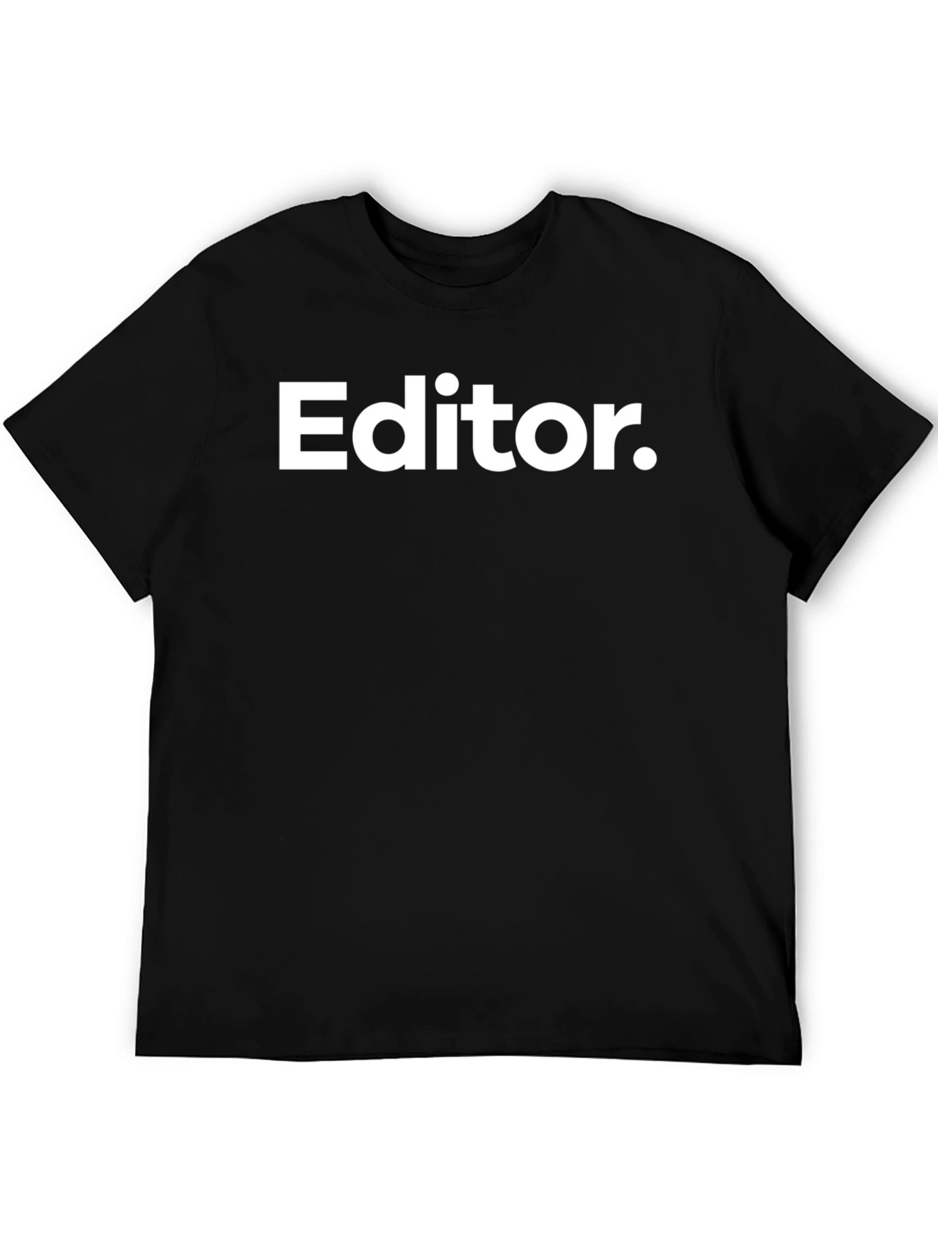 Editor Graphic Tee - Black Short Sleeve T-Shirt