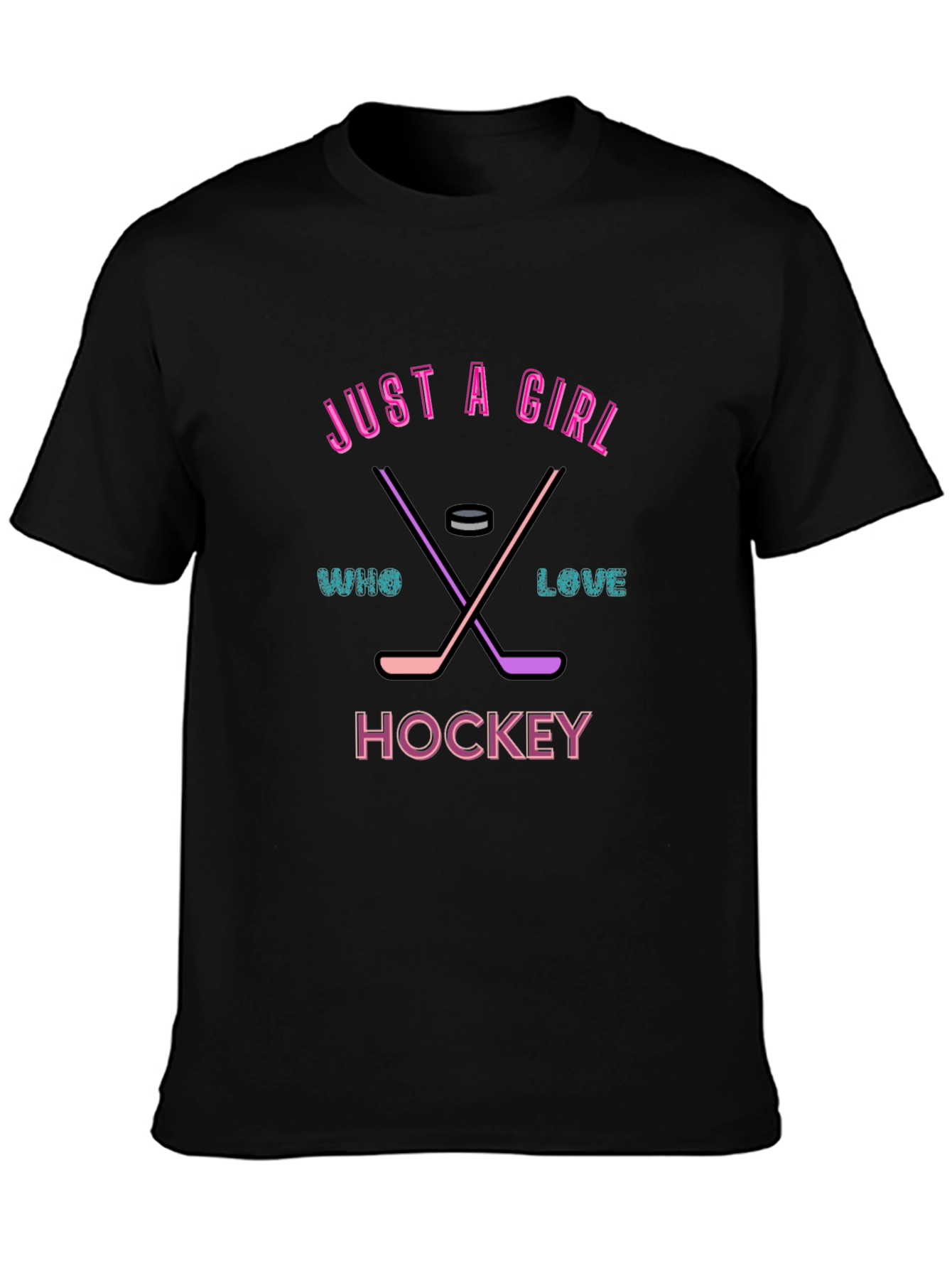 Just A Girl Hockey T-Shirt - Sports Tee
