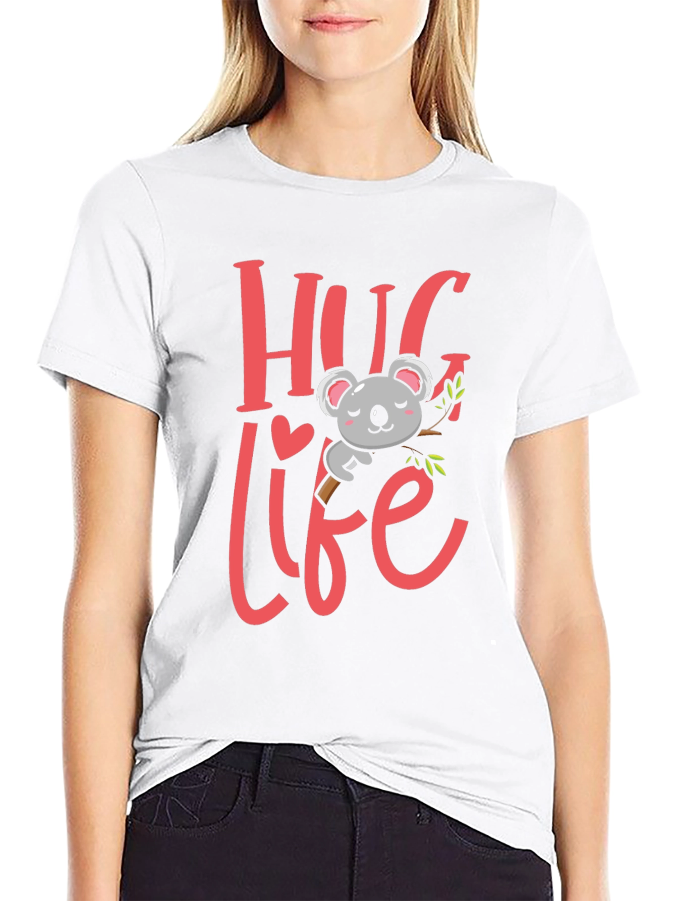 Hug Life Koala Bear Graphic Tee
