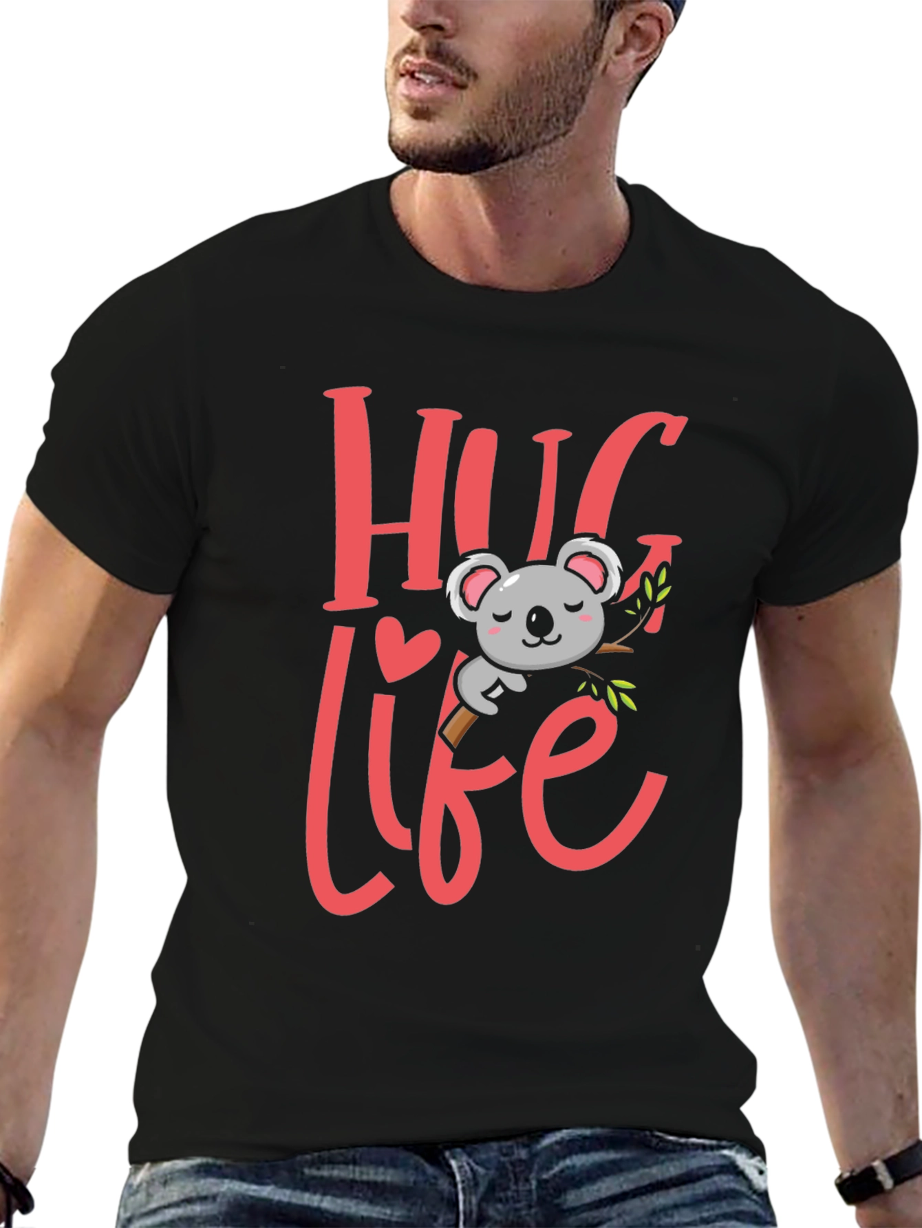 Hug Life Koala Bear Graphic Tee